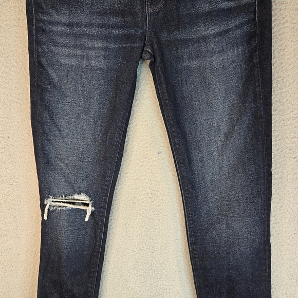 Hudson Womens Collin Midrise Skinny Distressed Blue Denim Jeans Sz 26x29 - Picture 3 of 13